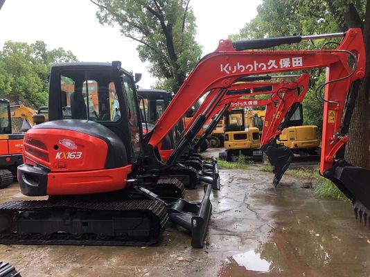 Used Kubota KX163 Mini Excavator Hydraulic Crawler Excavator Original Engine