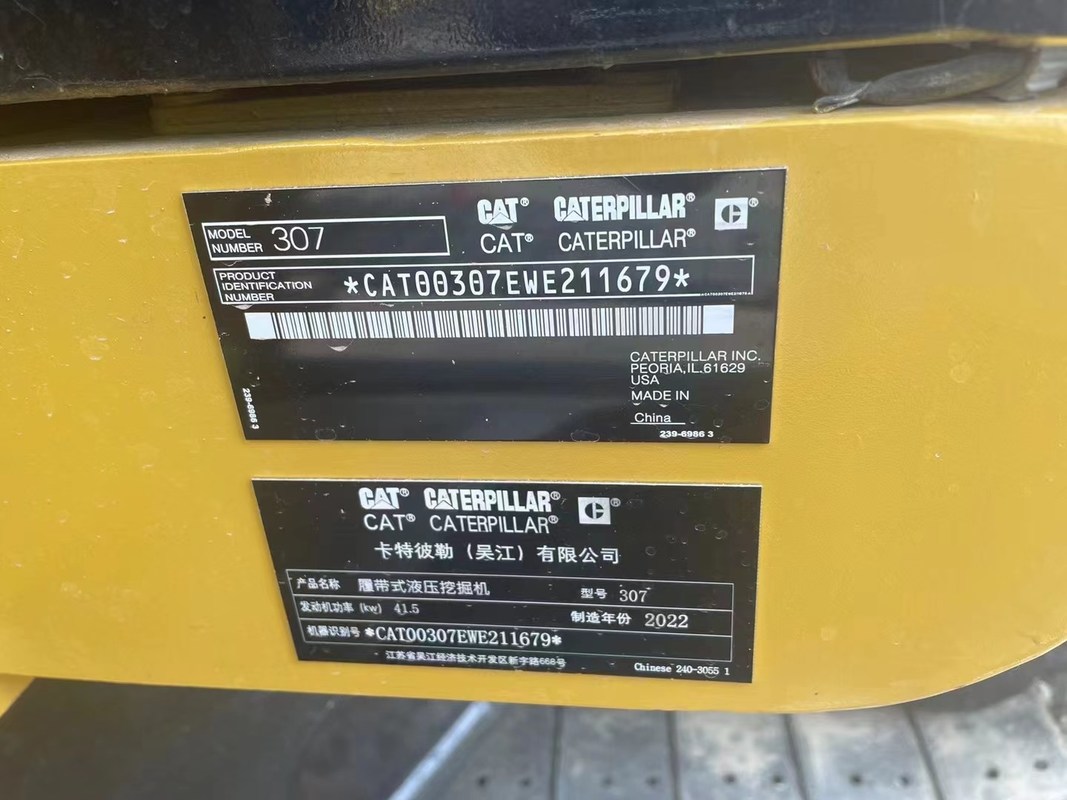 Exportação de uma escavadeira usada Cat Cat 307D em boas condições, tudo por um preço melhor