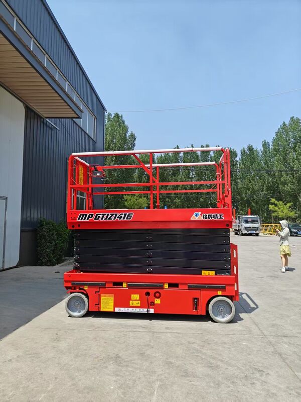 Plataforma de trabalho dobrável para alta altitude, utilizada para construção em interiores e trabalhos em paredes exteriores