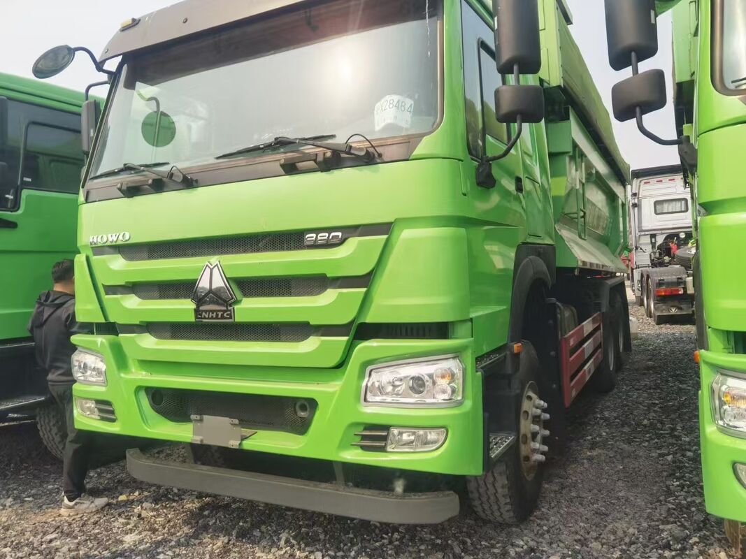 Caminhão Basculante Usado SINOTRUK 380 hp Promocional HOWO Caminhão Basculante Caminhão de Mineração Camion Benne 12 Rodas 30 Toneladas Basculante
