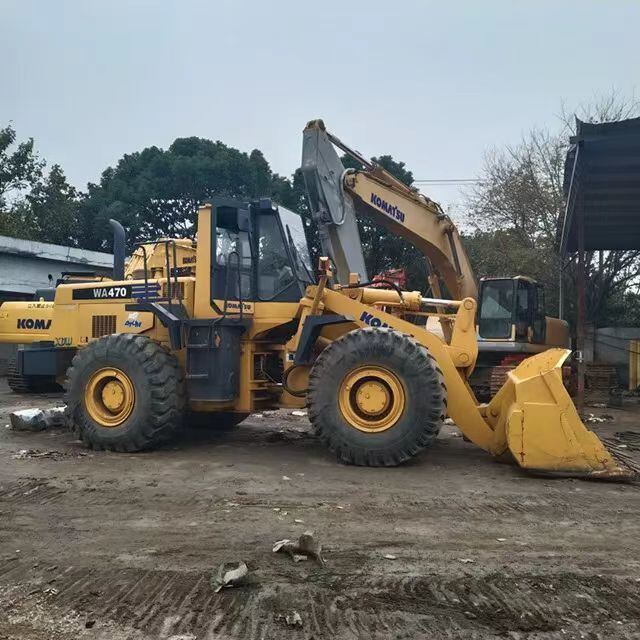 Fabricado no Japão Original Komatsu WA470-3 Carregador de Roda Venda Quente Komatsu470 Carregador Frontal Usado komatsu 380 320 470 500 Carregadores