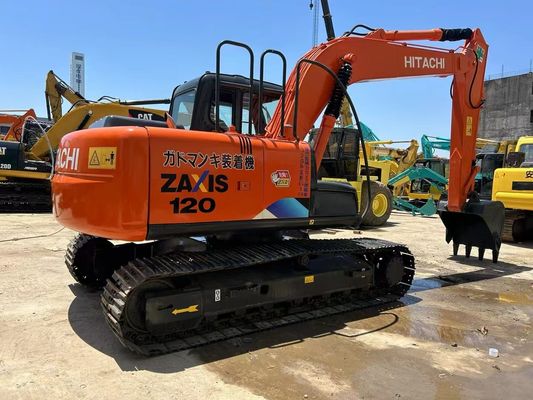 mão usada boa excavadora Zaxis 120 para venda por um preço baixo