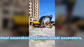 Escavadeiras de rodas Volvo usadas, escavadeiras de rodas Hyundai, escavadeiras de rodas Doosan, à venda por um preço baixo